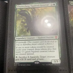 EXACT CARD PICTURED Chatterfang Squirrel General BLC 0209 MTG Bloomburrow Non-F - Image 1