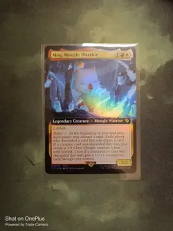 Magic MTG Final Fantasy Mog, Moogle Warrior #179 *FOIL* Extended Art Rare - Image 1