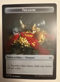 1x - MONK \ TREASURE Token (#03/16) - CMR: Tarkir Dragonstorm - NM MTG - Image 2