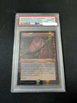 Limited Time Mtg Sword Of Feast And Famine Partial Gloss Psa10 - Image 1