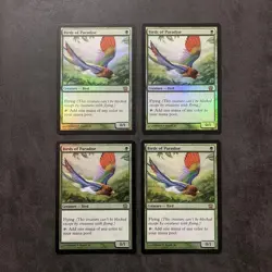 Mtg Birds Of Paradise Foil 4 Sheets - Image 1