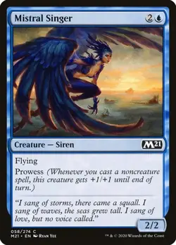 MTG Mistral Singer - Core Set 2021 (M21) LP #58 - Image 1