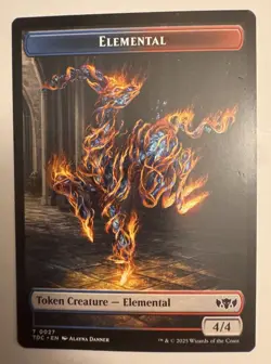 1x - MONK \ ELEMENTAL Token (#03/27) - CMR: Tarkir Dragonstorm - NM MTG - Image 2