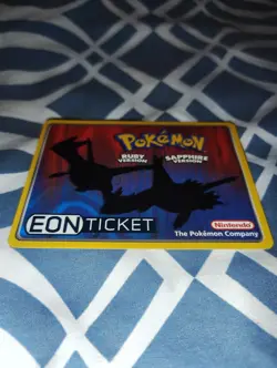 EON TICKET Pokemon E-Reader Event Card TCG GBA Limited Unlockable Content RARE - Image 2