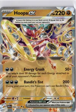 Hoopa ex 098/182 Pokemon Paradox Rift Double Rare Holo NM - Image 1