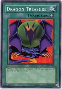 1x (EX) Dragon Treasure - LOB-092 - Common - 1st Edition YuGiOh - Image 1