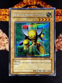 🔥YUGIOH • BETA THE MAGNET WARRIOR • PRISMATIC SECRET RARE • DOR-002 • NM🔥 - Image 1