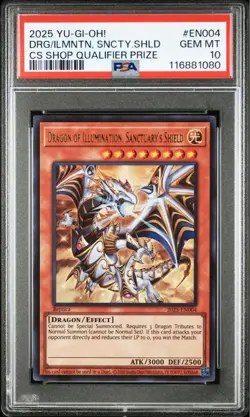 YuGiOh Dragon of Illumination PSA10 Japan Championship Promo Rare Card - Image 1