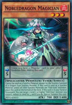 Nobledragon Magician - PEVO-EN015 - NM - Super Rare - 1st ed - Yugioh - Image 1