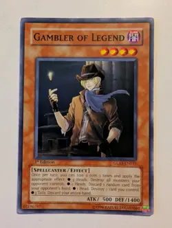 Gambler of Legend - GLAS-EN031 - NM - Common - 1st edition - Yugioh - Image 1