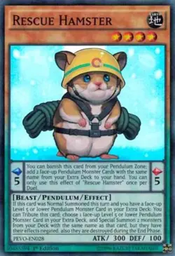 Rescue Hamster - PEVO-EN028 - NM - Super Rare - 1st ed - Yugioh - Image 1