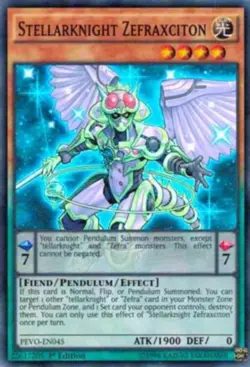 Stellarknight Zefraxciton - PEVO-EN045 - NM - Super Rare - 1st ed - Yugioh - Image 1