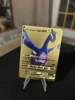 Pokemon Shadow LUGIA GX Gold Metal Gold Card Display Nice Card!! 🔥🔥🔥 - Image 2
