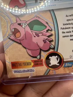 Nidoran #32 Topps TV Animation Edition Blue Logo Holo Pokemon Card - LP/MP - Image 10