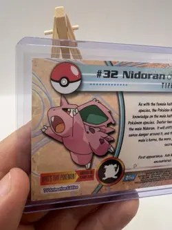 Nidoran #32 Topps TV Animation Edition Blue Logo Holo Pokemon Card - LP/MP - Image 14