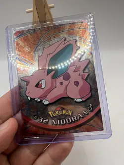 Nidoran #32 Topps TV Animation Edition Blue Logo Holo Pokemon Card - LP/MP - Image 17