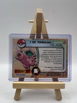 Nidoran #32 Topps TV Animation Edition Blue Logo Holo Pokemon Card - LP/MP - Image 2