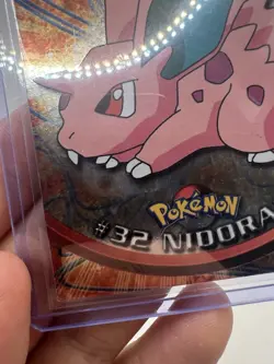 Nidoran #32 Topps TV Animation Edition Blue Logo Holo Pokemon Card - LP/MP - Image 6
