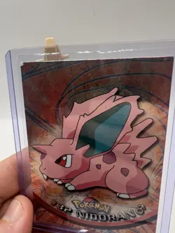 Nidoran #32 Topps TV Animation Edition Blue Logo Holo Pokemon Card - LP/MP - Image 8