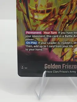 Golden Frieza FS10-03 Gold Alternate Art Dragon Ball Legends Card SR⭐ - Image 3