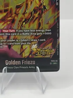 Golden Frieza FS10-03 Gold Alternate Art Dragon Ball Legends Card SR⭐ - Image 4