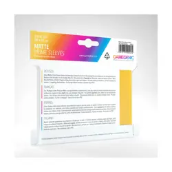 GameGenic Card Protection Matte Sleeves - Yellow (100) New - Image 2