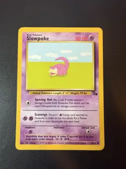 1999 Slowpoke - Fossil Edition - Pokemon Trading Card - 55/62 - LP - Vintage - Image 11
