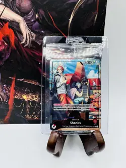 PSA One Piece Promo Card & Magazine Leader SHANKS OP09-001 Holo SEALED - Image 2