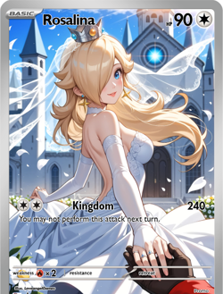LoveangelGames-Season 2- Custom Card- Waifu Universe-Rosalina Kingdom - Image 1