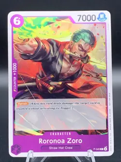 Roronoa Zoro P-045 P - OP06 Pre-Release Promo One Piece Card Game (non-foil) X1 - Image 1
