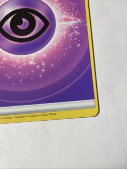 Pokemon 2022 Psychic Energy Miscut Card with Alignment Dot Error - Image 3
