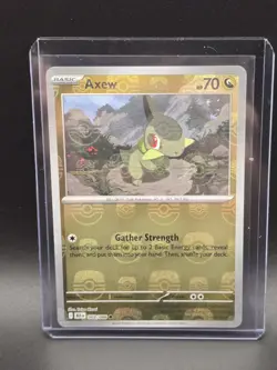 Axew Master Ball Reverse Holo 068/086 Black Bolt Pokemon Card English - Image 1