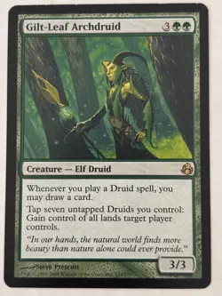 MtG Gilt-leaf Archdruid LP Morningtide rare card Magic the Gathering - Image 1