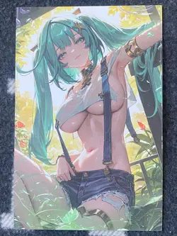 Matchmaker 2 Spicy Waifu NSFW A5 Size Card Board Hatsune Miku Vocaloid Jeans - Image 1