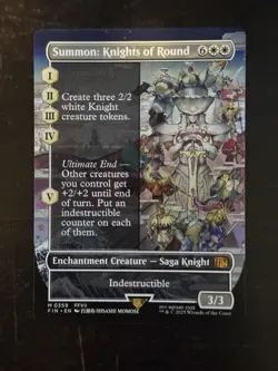 MTG Final Fantasy English Summon: Knights of Round Borderless 0359 Non-Foil - Image 1