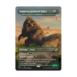 WOTC MtG Ikoria Lair of Behemot Anguirus, Armored Killer - Gemrazer (R) (F NM - Image 1