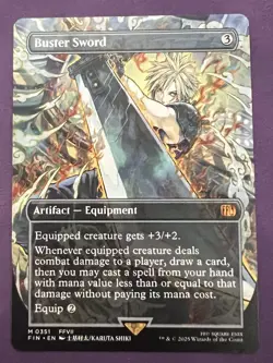 Magic The Gathering Buster Sword (Borderless) FINAL FANTASY (FIN) MTG NM/M - Image 1