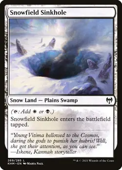 MTG SNOWFIELD SINKHOLE KALDHEIM NEAR MINT/MINT FOIL - Image 1