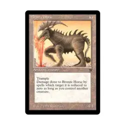 WOTC MtG Legends Bronze Horse (R) EX - Image 1