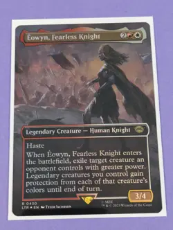 MTG: The Lord of the Rings: Eowyn, Fearless Knight Borderless Foil #0430 - NM - Image 1