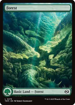 Forest #276 (Full Art) [Tarkir: Dragonstorm] MTG - Image 1
