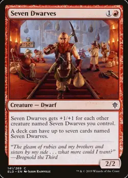 MTG Seven Dwarves ** Throne of Eldraine ** English NM #141 REG - Image 1