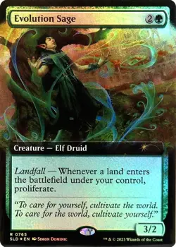Evolution Sage R Extended Art FOIL #765 | SLD Secret Lair Drop | MTG - Image 1