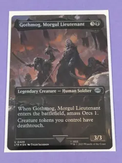 MTG: The Lord of the Rings: Gothmog, Morgul Lieutenant Borderless Foil #0429 NM - Image 1