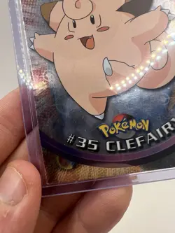 Clefairy #35 Topps TV Animation Edition Blue Logo Holo Pokemon Card - LP/MP - Image 6