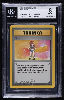 Lass Pokemon Base Set BGS 8 1999 0ft7 - Image 1