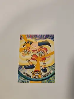 Pokemon Topps Blue Label Mr. Mime #122 TV Animation Edition MP - Image 1