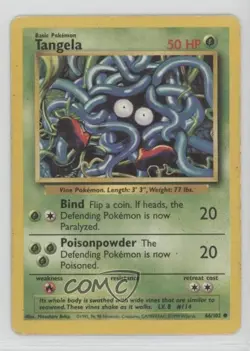 Tangela Pokemon Base Set #66 1999 i9x - Image 1