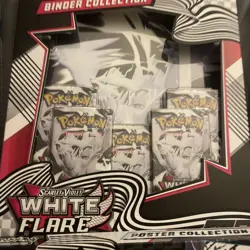 Pokemon Black Bolt and White Flare Binder Collection 3x, And a Poster Collection - Image 4