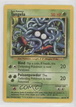 Tangela Pokemon Base Set #66 1999 12ka - Image 1
